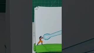 Flipbook Dragon ball kamehameha (3) #shorts #flipbook