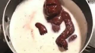 chocolate gorilla melting in milk meme