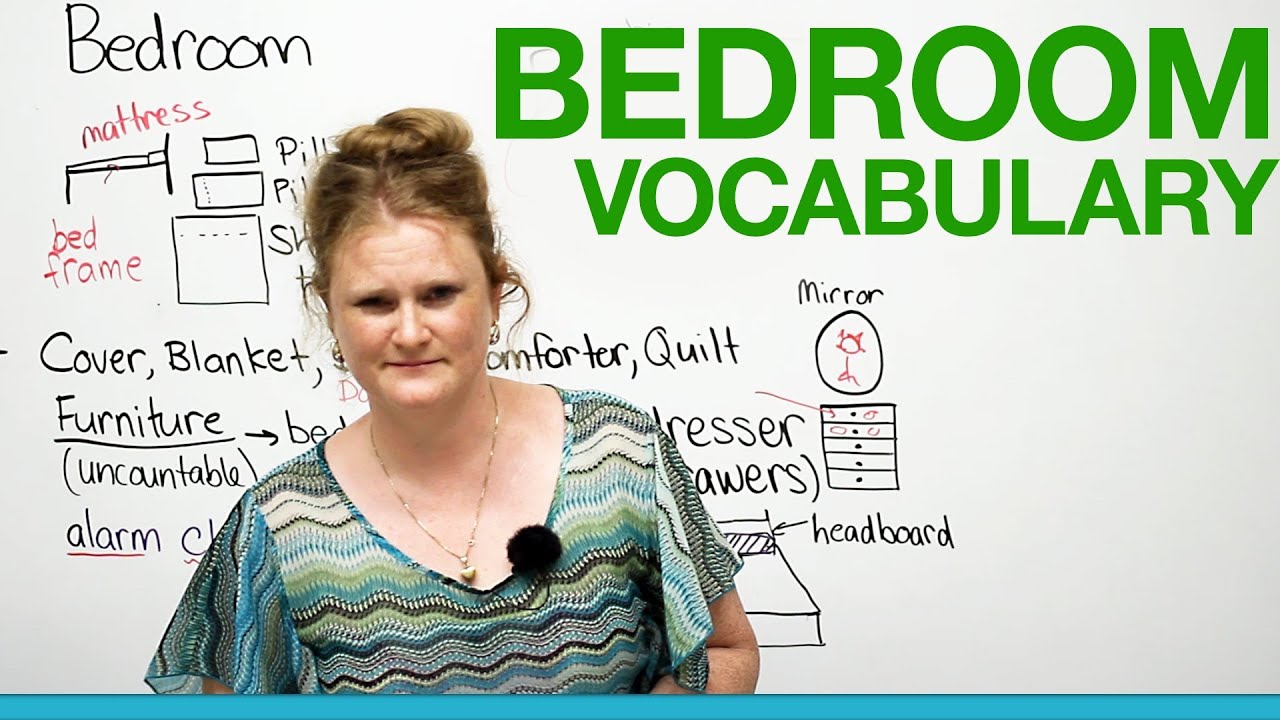 English Vocabulary In The Bedroom Youtube