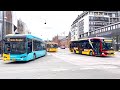 Buses at Copenhagen central station / Tivoli Denmark