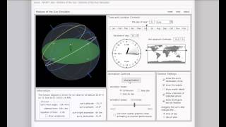 PHY1114 -- Module 2 lab activity (Path of the Sun) video tutorial