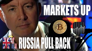 RUSSIA PULL BACK - MARKETS SURGE - DAY TRADING LIVE - Bitcoin & Stock Market
