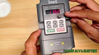 CARA SETTING PARAMETER ACCELERATION DAN DECLARATION INVERTER INVT 1PHASE