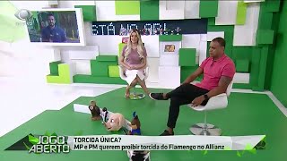 Renata e Denilson discutem torcida única em Palmeiras x Fla