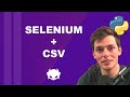Write Selenium Web Scraped Data to CSV Files