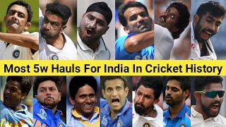 Most 5w Hauls For India In Cricket History 🏏 Top 25 Bowler 🔥 #shorts #jaspritbumrah #ravindrajadeja