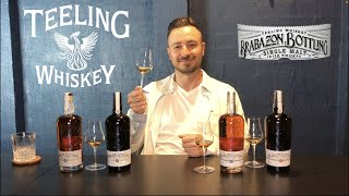 Entire Teeling Brabazon series side by side - Deni Kay Whiskey Review