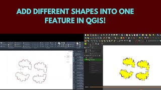 How to Merge Multiple Polygons (Shapes) into One Feature in QGIS.
