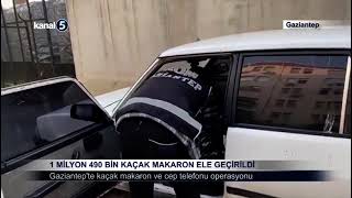 1 Milyon 490 Bin Kaçak Makaron Ele Geçirildi