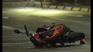 Motociclista falleció en Bogotá, al parecer, tras chocar con un andén