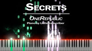 OneRepublic - Secrets (Piano Cover) Tutorial by LittleTranscriber