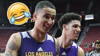 LONZO BALL AND KYLE KUZMA FUNNIEST AND BEST MOMENTS 2017! LIGHTSKIN CONNECTION!
