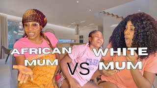 White mum VS African mum when their child falls 🤣 #comedy #relatable #funny