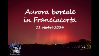 Aurora Boreale dalla Franciacorta - 11/10/2024