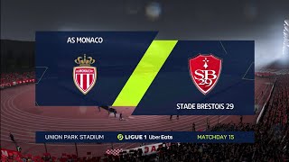 FIFA 23 | AS Monaco vs Stade Brestois 29 - Ligue 1 Uber Eats | Gameplay