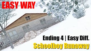 Schoolboy Runaway | Ending 4 - Easy Difficulty (EASY WAY) | ver. 0.455