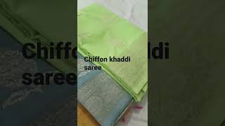 chiffon semi khaddi georgette saree