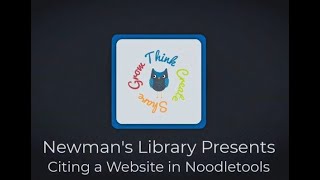 Citing a Webpage/Website in MLA Format (using Noodletools) 2021