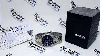 Часы Casio MTP-1384D-2A - видео обзор от PresidentWatches.Ru