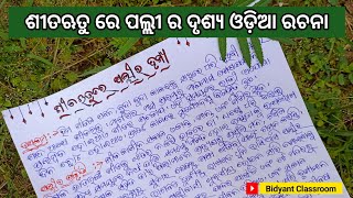 Sita rutu re palli ra drushya odia rachana | ଶୀତ ଋତୁ ରେ ପଲ୍ଲୀ ର ଦୃଶ୍ୟ ରଚନା | Sita rutu odia essay