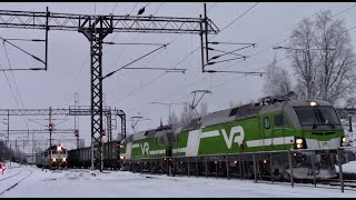 JUNIA TAMMIKUUN ALUSSA  TRAINS IN EARLY JANUARY  KOKKOLA CITY TAMMIKUU 2, 4 \u0026 7 JANUARY 2021.