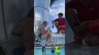 She Got Stuck In A Water Slide