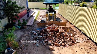 Good New technique For Road \u0026 Repairs By Dozer KOMATSU D20P Dozer Pushing Spreading Rock