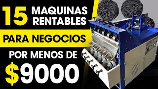 ☑️ Pequeñas Ideas de Negocio Rentables 2025 - 15 Maquinas para CREAR tu MINI FABRICA (Parte 1)