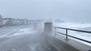 High Tides Driven By Strong Winds Splash Streets At Hampton Beach in U.S. - 1283819