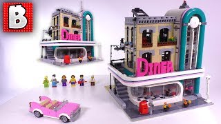 LEGO Creator Downtown Diner Creator Modular Set 10260 | Unbox Build Time Lapse Review