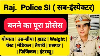 Rajasthan police sub- inspector banne ki process || #sub-inspector | SI कैसे बने