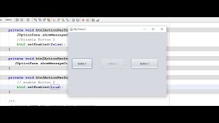 Java Enable and Disable JButton