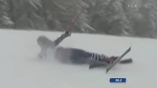 Alpine Skiing - 2006 - Men's Super G Combined - Miller crash in Reiteralm