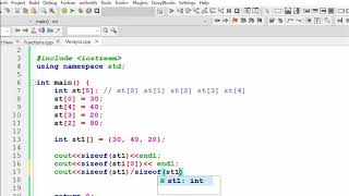 Array Basics (Declaration and Initialization) | Single Dimension | For Loop | C++