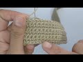 tutorial merajut tas setengah lingkaran crochet