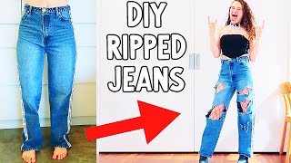 SABRE'S DIY RIPPED JEANS GLOW UP (better than regular NN Fashion ?)