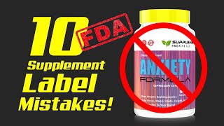 Dietary Supplement Label Claims And How NOT To Do A Supplement Label