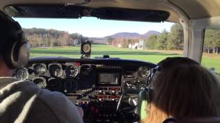 Cockpit Twin Comanche takeoff