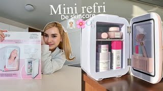 Mini REFRIGERADOR DE SKINCARE! Organizando todas mis cremas 🧖🏼‍♀️🌸🫧