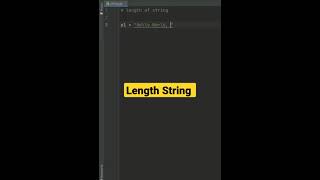 calculate length of the string in python program