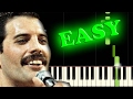 QUEEN - WE WILL ROCK YOU - Easy Piano Tutorial