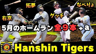 【阪神タイガース ホームラン集】 前川右京 待望のプロ入り第1号 大山悠輔の1試合2ホーマーなど