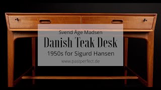 Vintage Danish Desk | Svend Åge Madsen 1950s for Sigurd Hansen