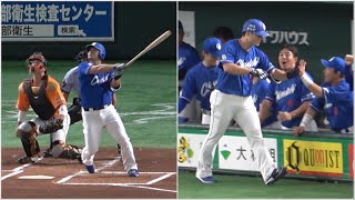 細川がライトスタンドへの豪快ホームラン！高めボール球を捉える！ (2023/07/28)