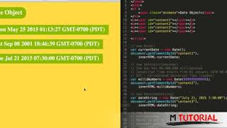 Tutorial JavaScript for beginners #29 Date Object # M Tutorial