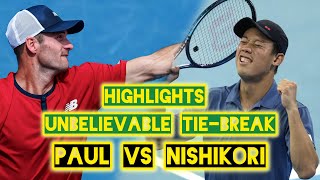 🤯NISHIKORI(錦織 圭) vs PAUL UNBELIEVABLE FIRST SET AO2025