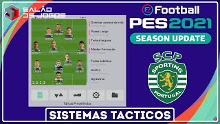 PES 2021: O Sistema táctico do Sporting de Rúben Amorim
