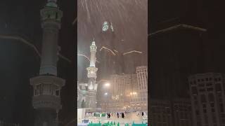 Heavy rain in Haram today 🌧️☔ ⚡#viral #kaaba #haram #makkah #shorts