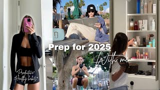 How to make 2025 your year | productive vlog, setting goals, vision board, yearly planning