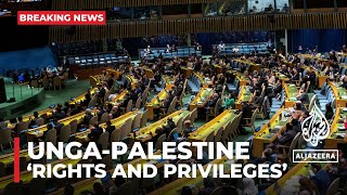 UNGA session on ‘rights and privileges’ for Palestine has started